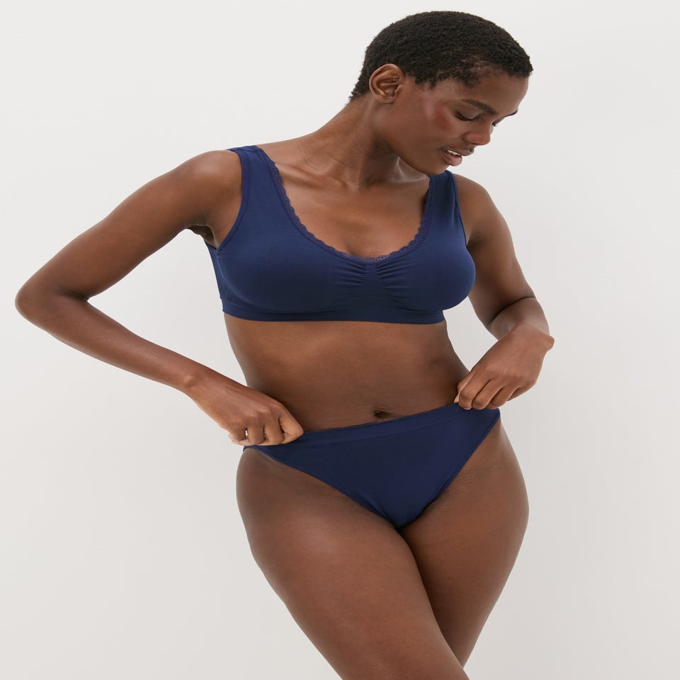 3 Pack Multicolour Seamless High Leg Knickers