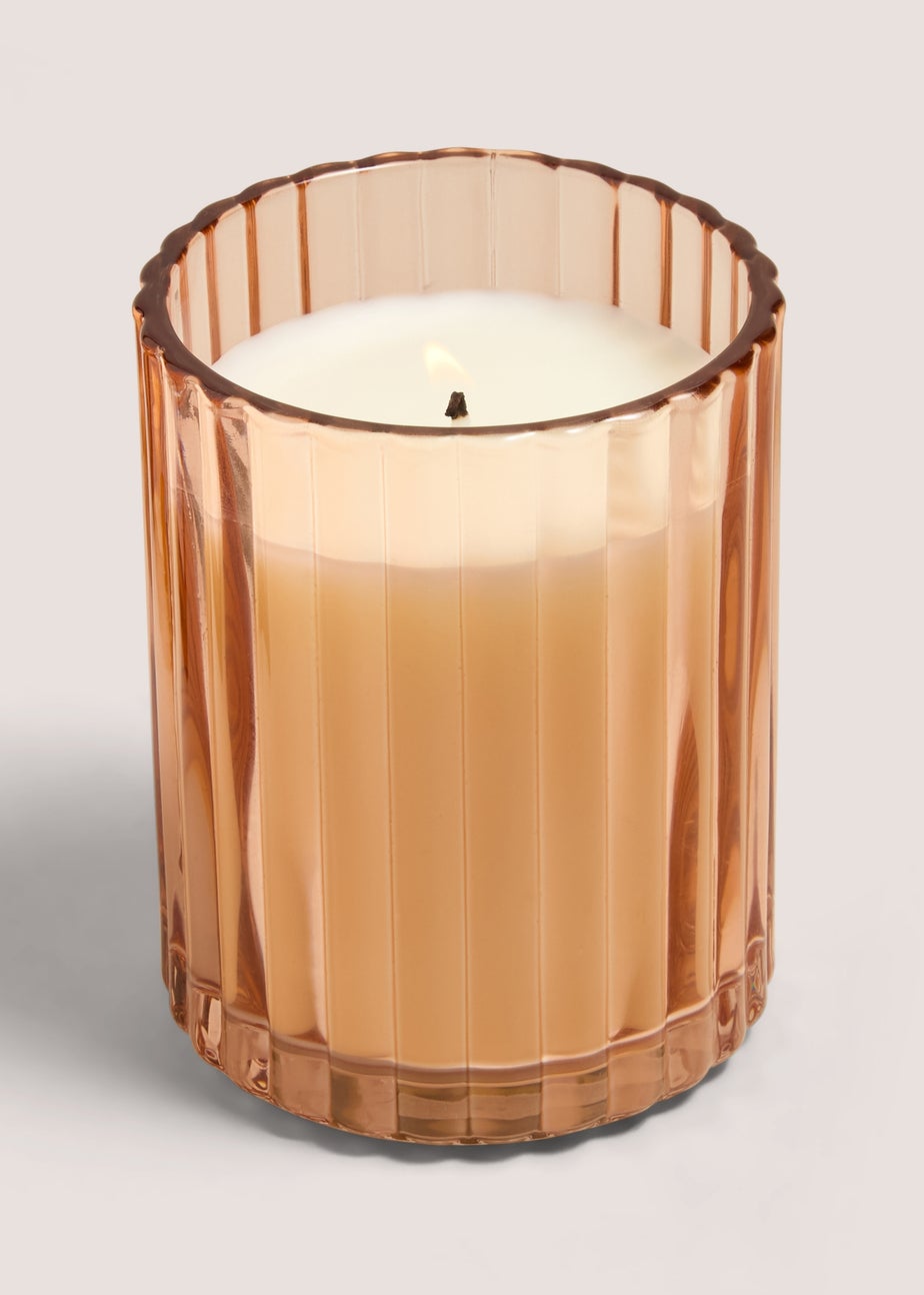 Orange Floral Meadow Cottage Candle