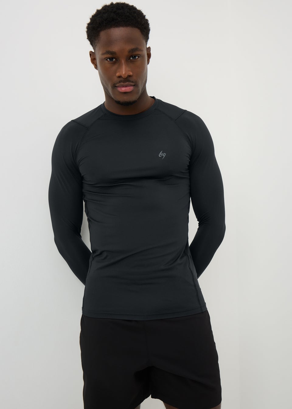 Souluxe Black Base Layer Long Sleeve Top