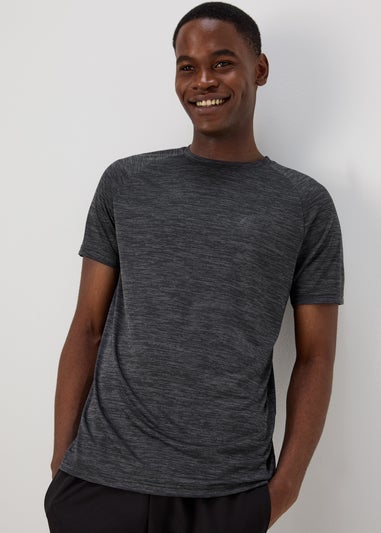 Souluxe Black Basic 2 Tone T-Shirt