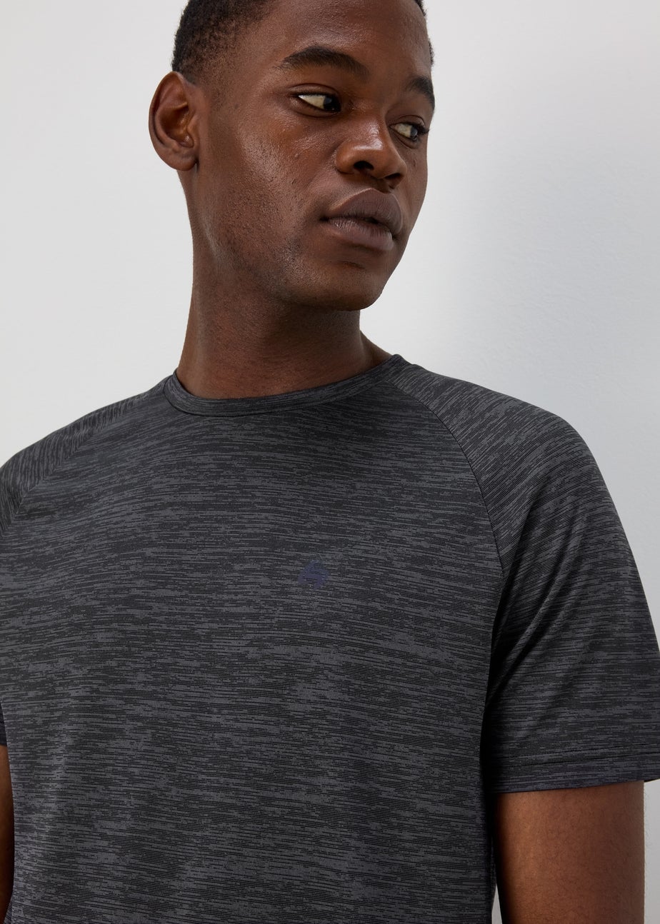 Souluxe Black Basic 2 Tone T-Shirt