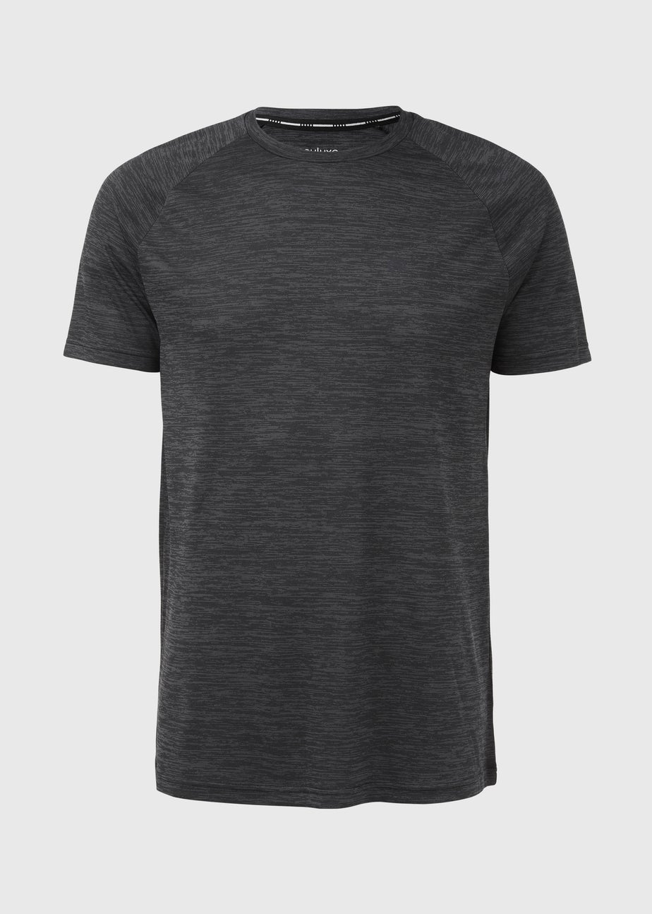 Souluxe Black Basic 2 Tone T-Shirt