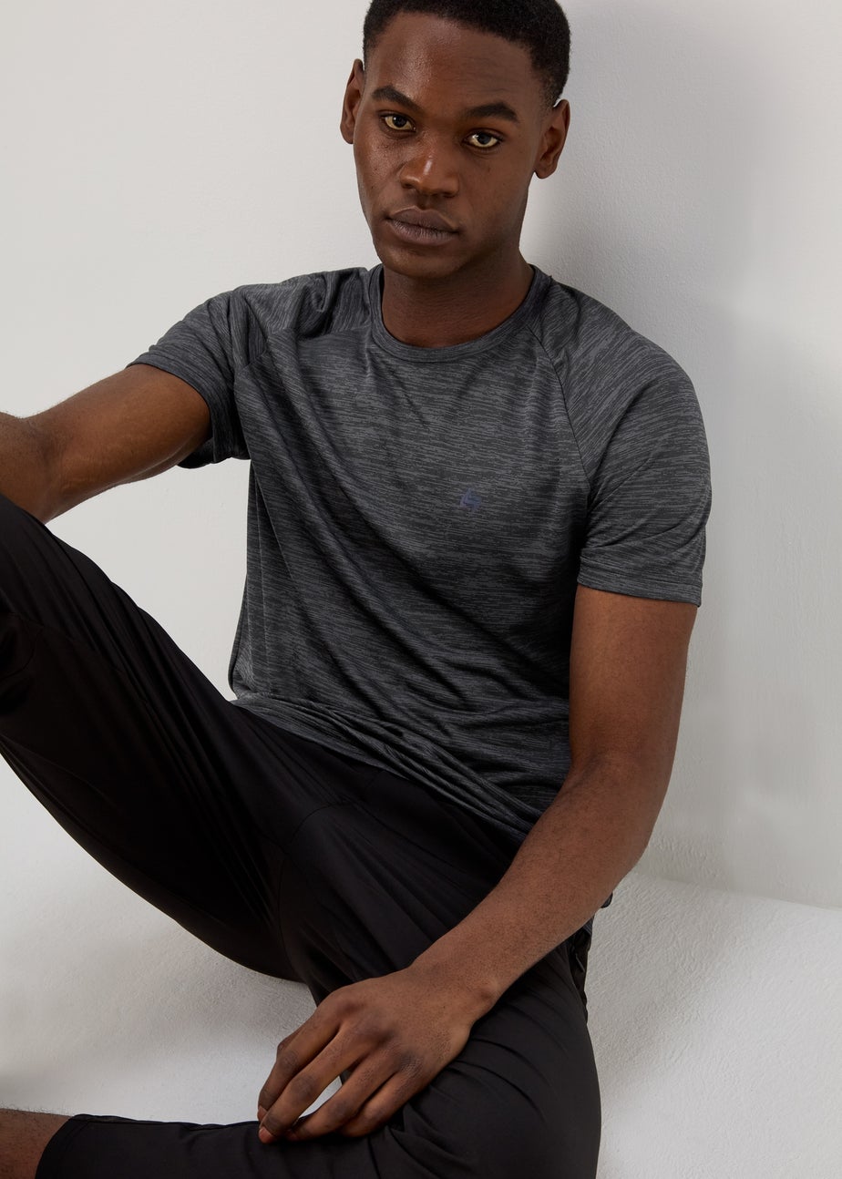 Souluxe Black Basic 2 Tone T-Shirt