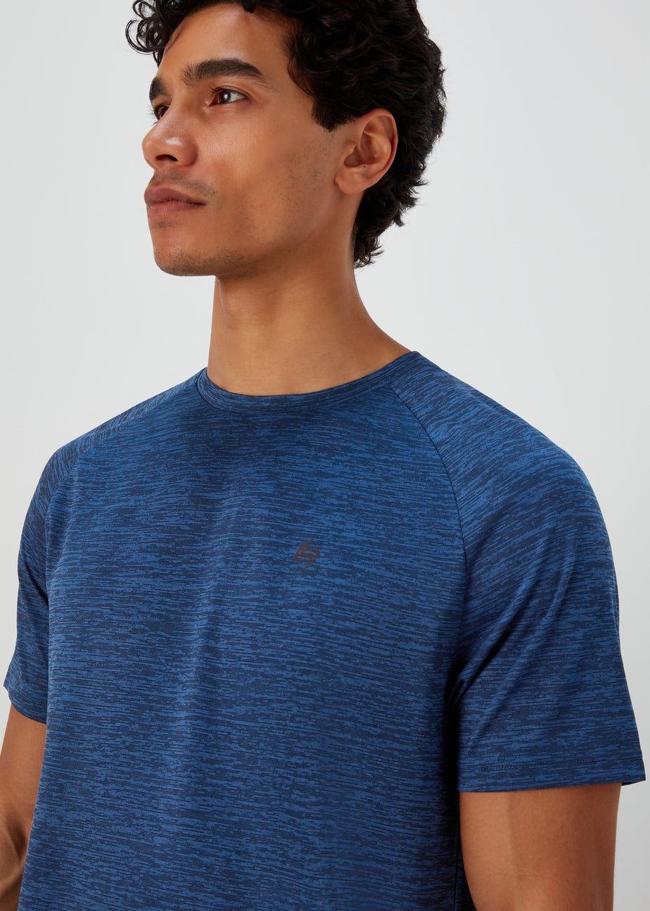 Souluxe Navy Basic 2 Tone T-Shirt