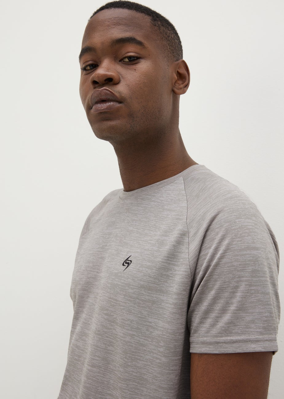 Souluxe Grey Two Tone T-Shirt