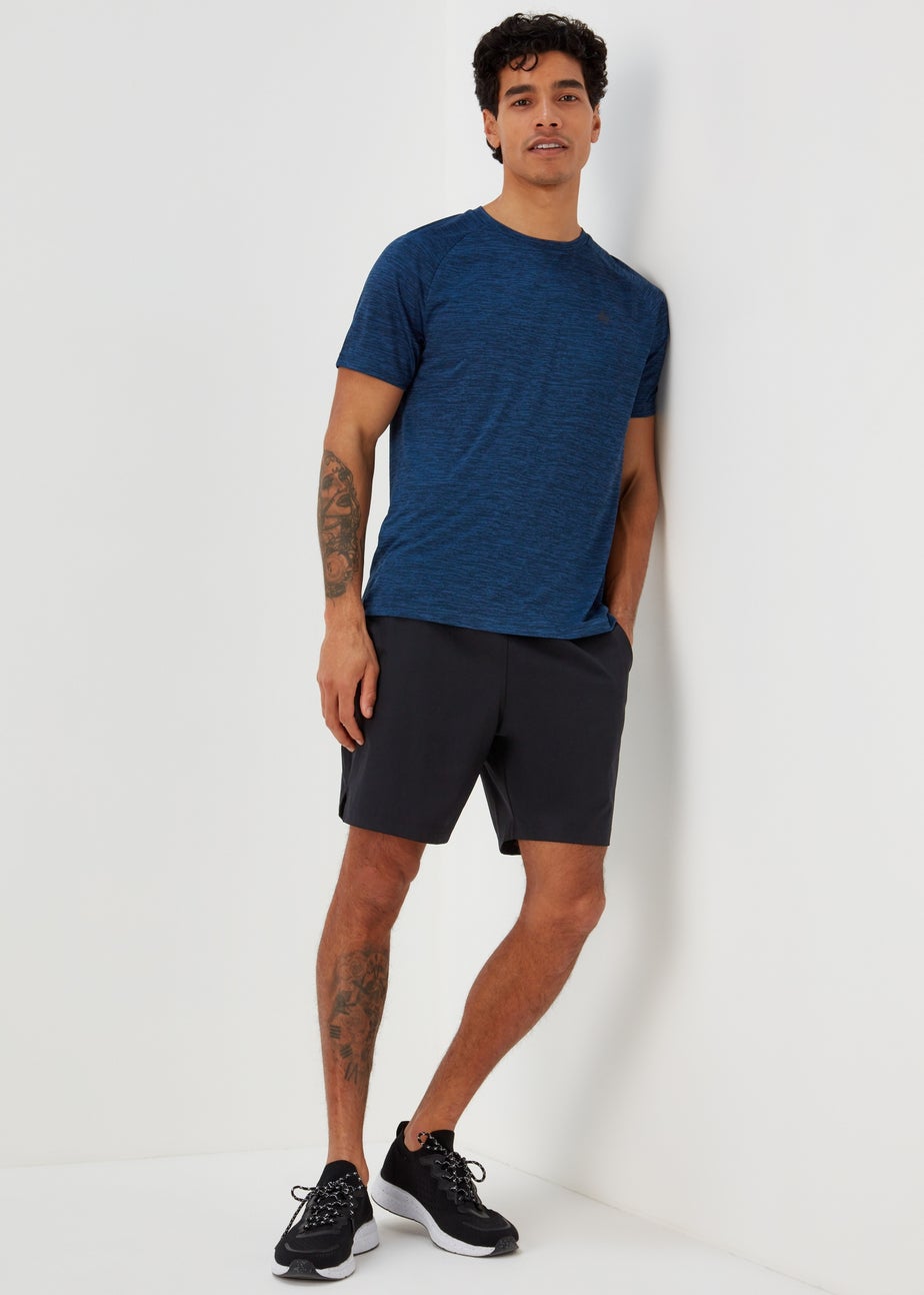 Souluxe Black Sports Shorts