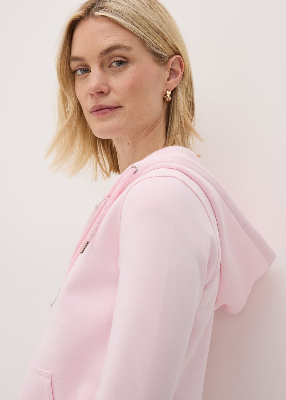 Pink Zip Up Hoodie