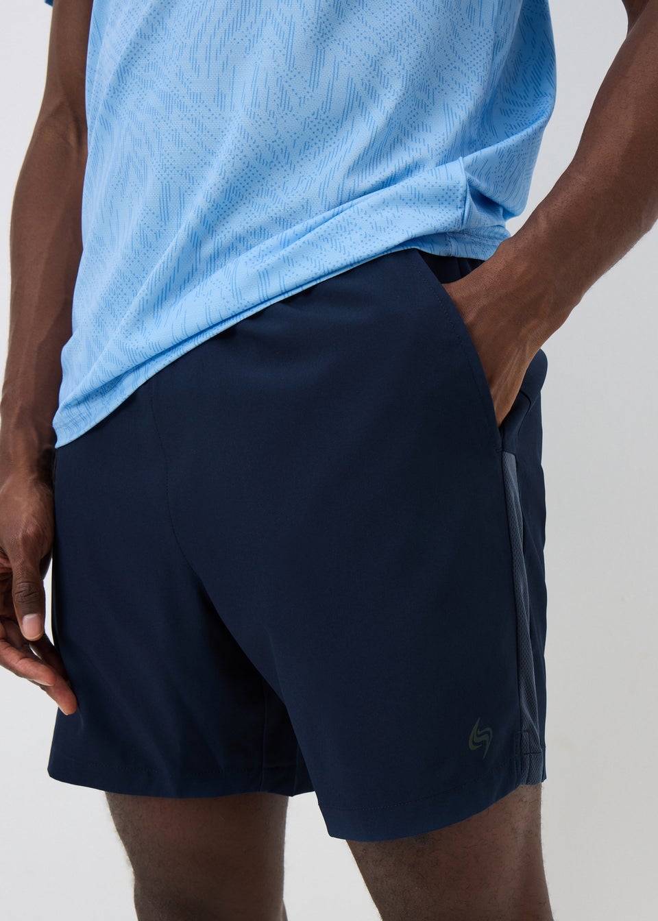 Souluxe Navy Sports Shorts