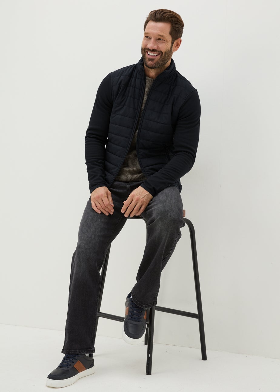 Black Hybrid Padded Jacket