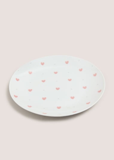 Pink Heart Side Plate
