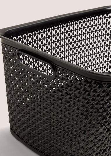 Black Plastic Laundry Basket