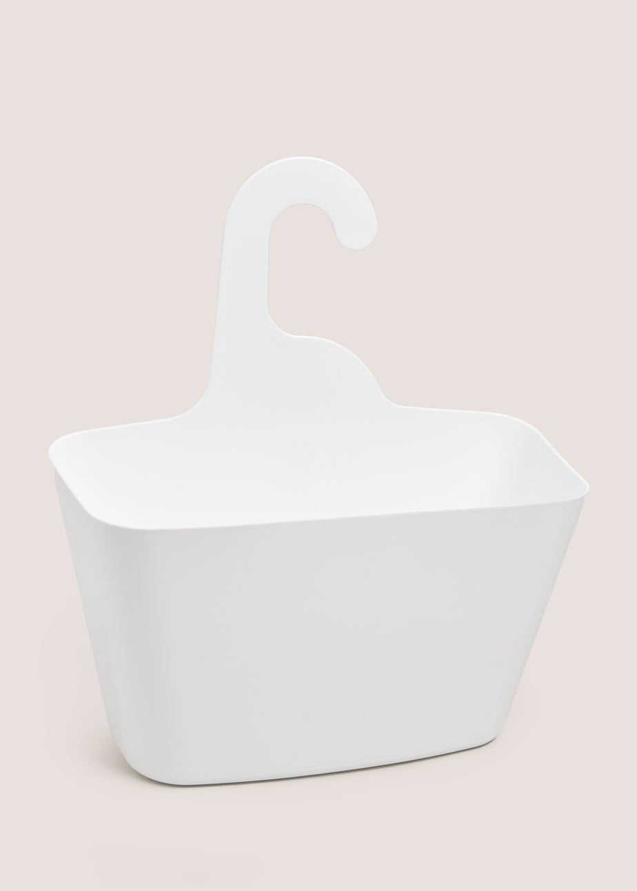 White Plastic Shower Caddy