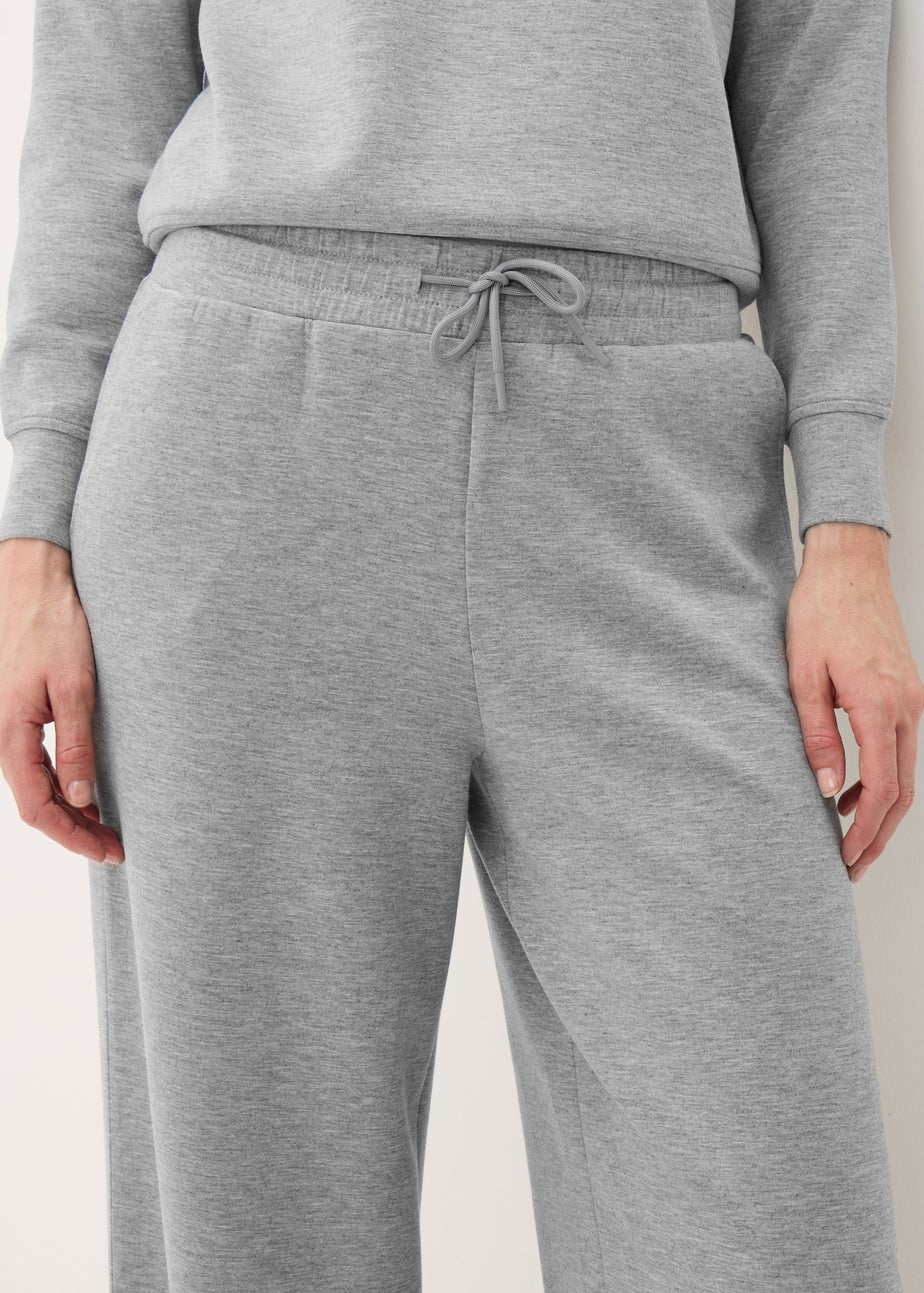 Souluxe Grey Wide Leg Jogging Bottoms