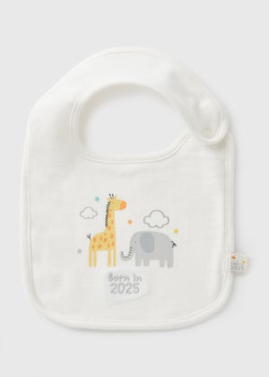 Baby Cream Born In 2025 Bib