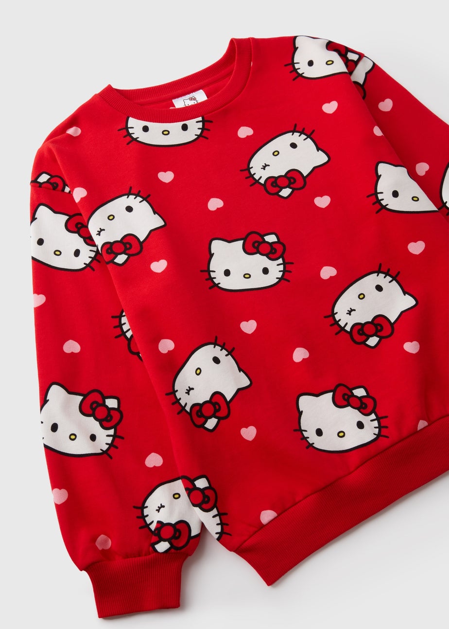 Hello Kitty Kids Red Sweatshirt (7-13yrs)