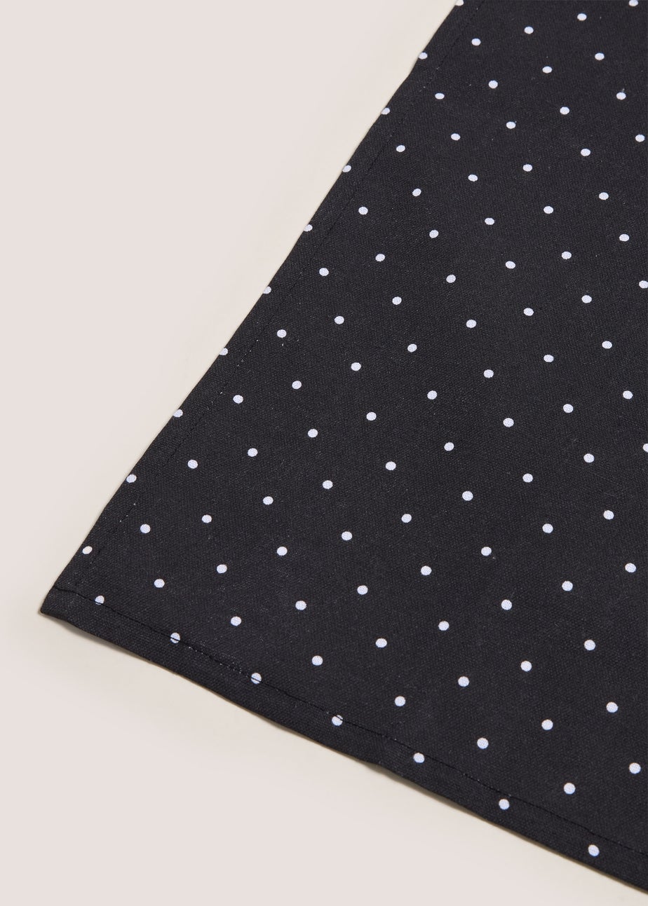 Black & White 3 Pack Heart Print Tea Towel