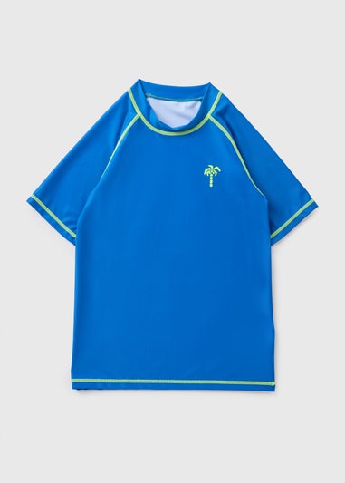Boys Blue Rash Vest (7-15yrs)