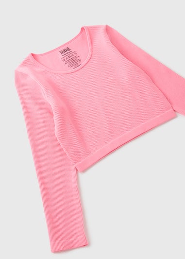 Girls Pink Seamless Top (7-15yrs)