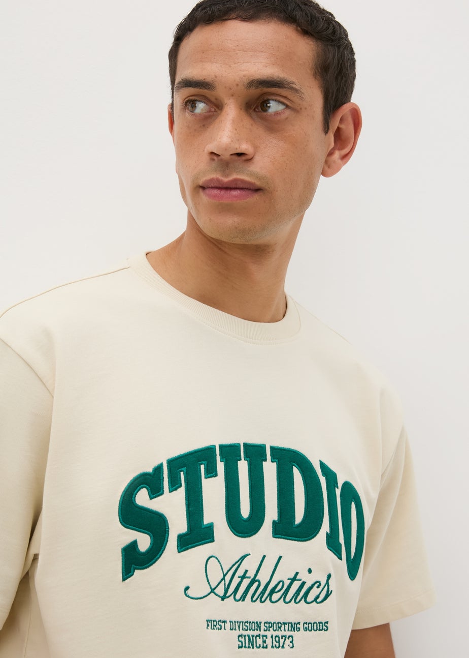 Ecru Varsity Studio Athletics T-Shirt