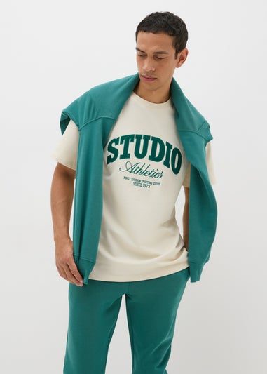 Ecru Varsity Studio Athletics T-Shirt