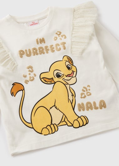 The Lion King Girls Cream Nala Long Sleeve Top (1-7yrs)