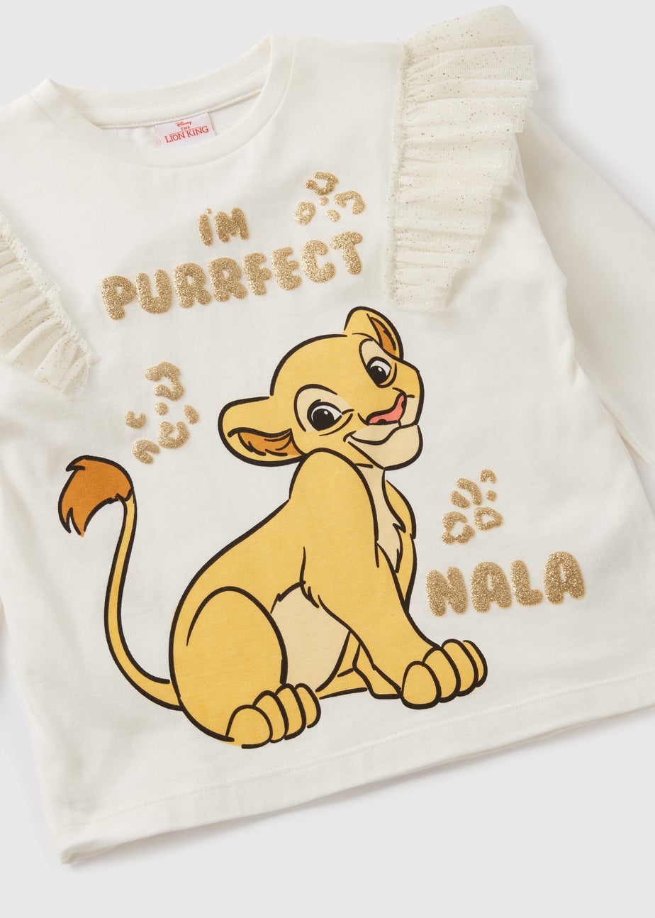 The Lion King Girls Cream Nala Long Sleeve Top (1-7yrs)