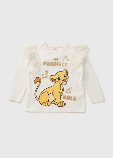 The Lion King Girls Cream Nala Long Sleeve Top (1-7yrs)