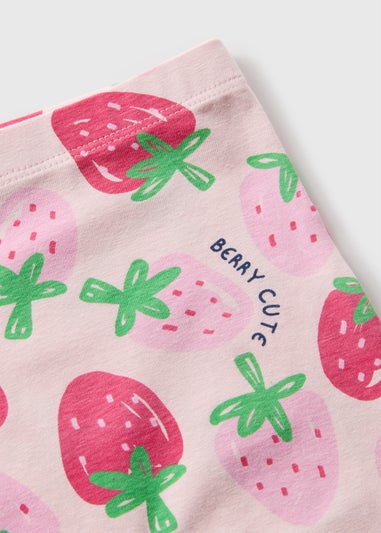 Baby Pink Strawberry Leggings (Newborn-23mths)