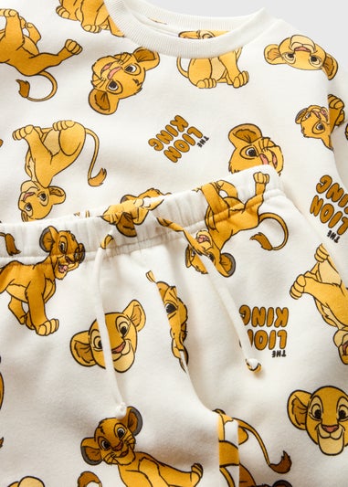 The Lion King Kids Cream Simba Sweatshirt & Jogging Bottoms Set (1-7yrs)