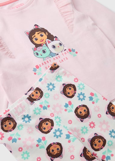 Gabby's Dollhouse Girls Pink Top & Legging Set (1-7yrs)