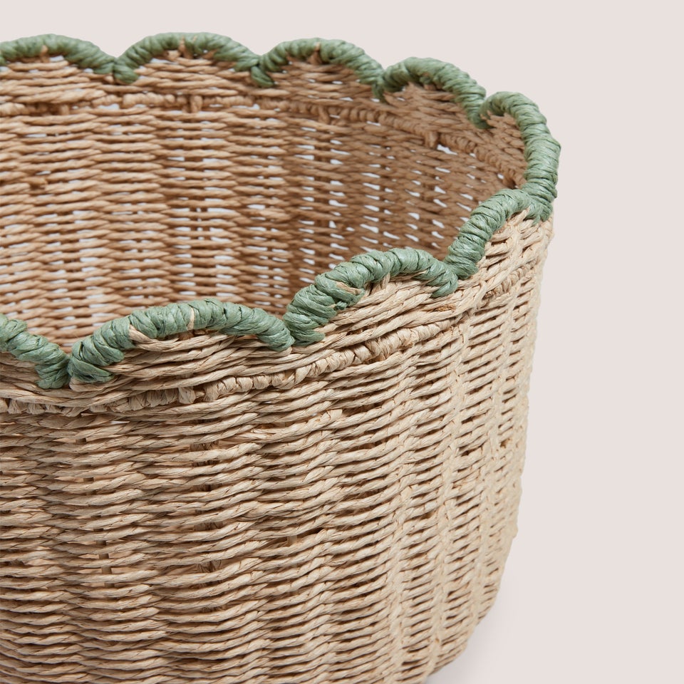 Scallop Edge Storage Basket
