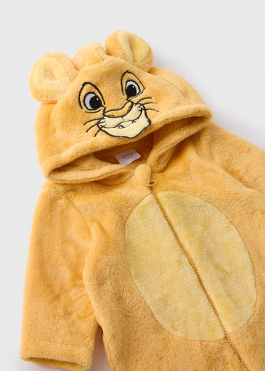 The Lion King Baby Yellow Simba Pramsuit (Newborn-12mths)