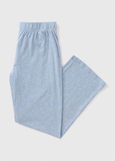 Blue Bow Pyjama Bottoms