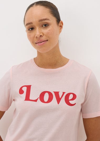 Pink Love Pyjama Top