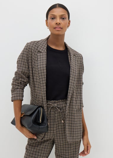 Et Vous Black Check Ponte Blazer