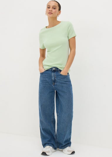 Green Fitted T-Shirt