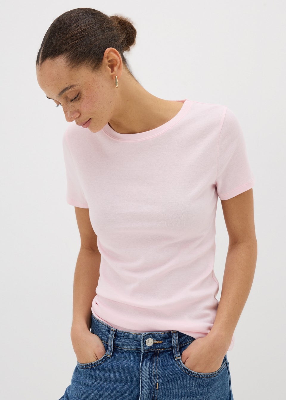 Pink Fitted T-Shirt