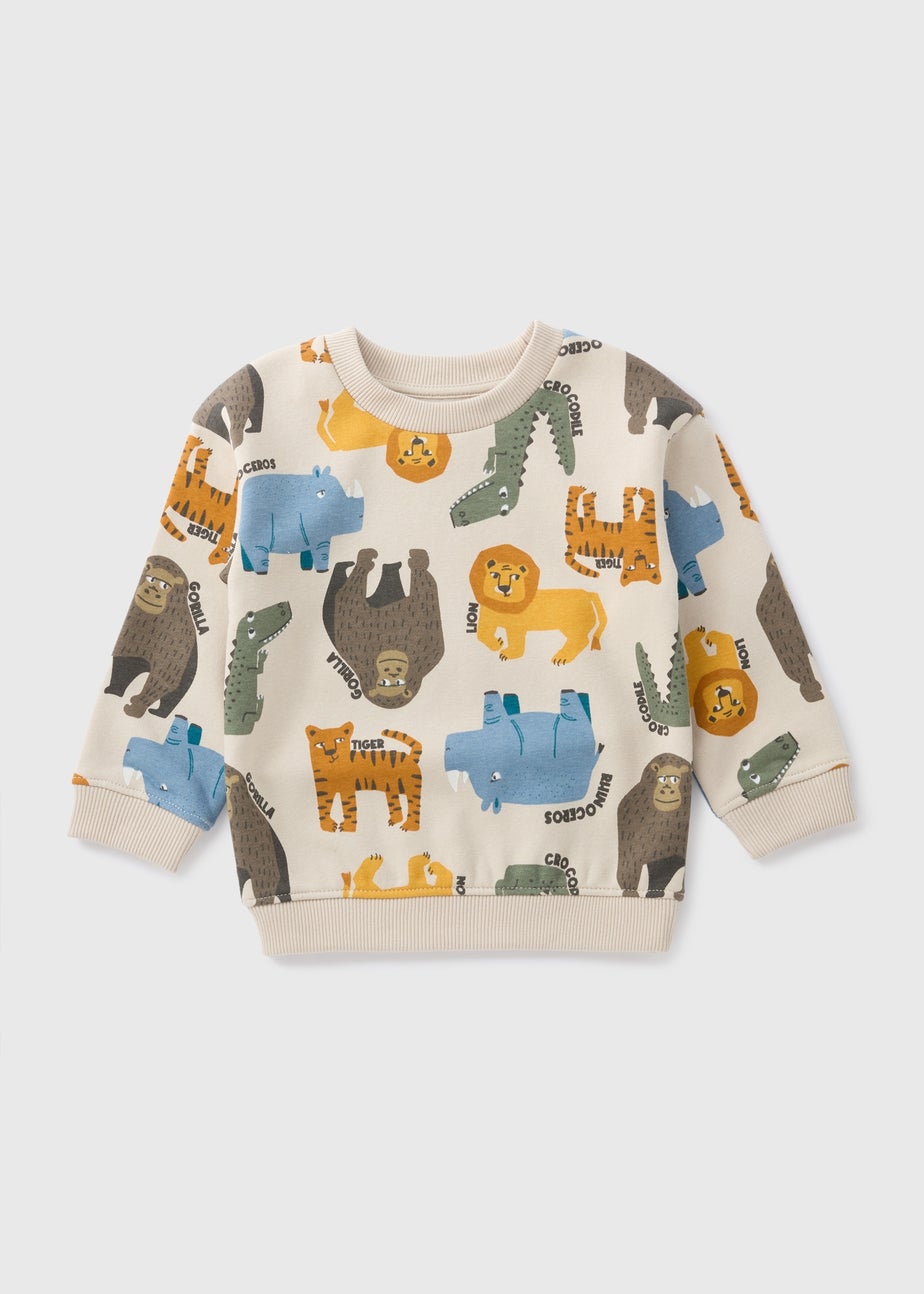 Boys Stone Safari Sweatshirt (1-7yrs)