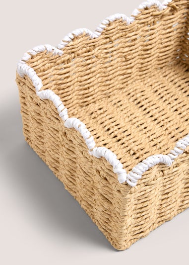Scallop Edge Set of Two Baskets