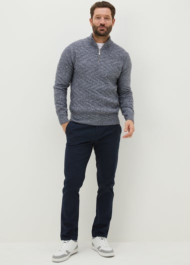 Navy Slim Fit Chinos