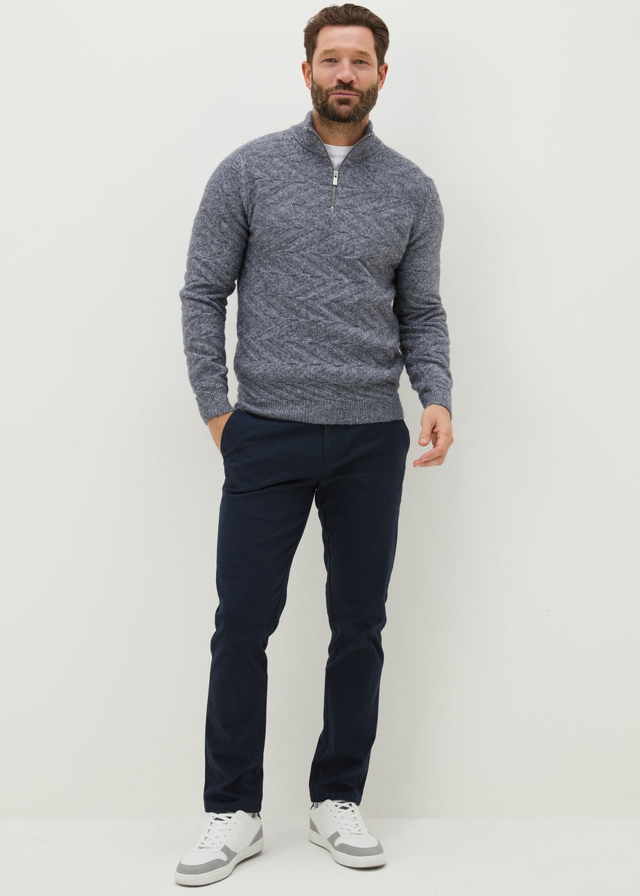 Navy Slim Fit Chinos
