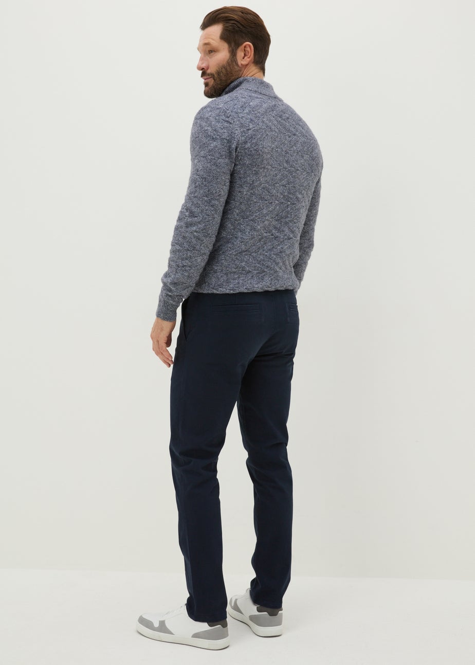 Navy Slim Fit Chinos