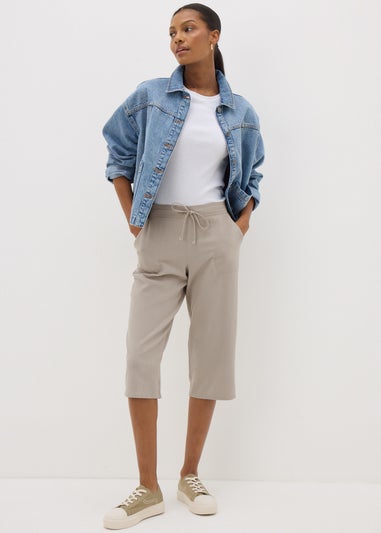 Stone Cropped Trousers