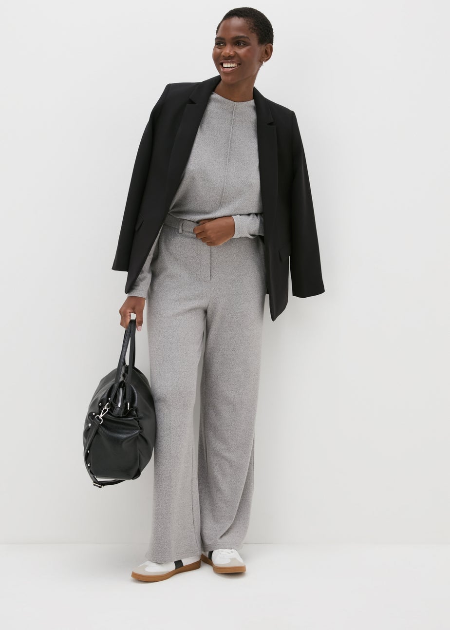 Et Vous Grey Front Seam Co Ord Top