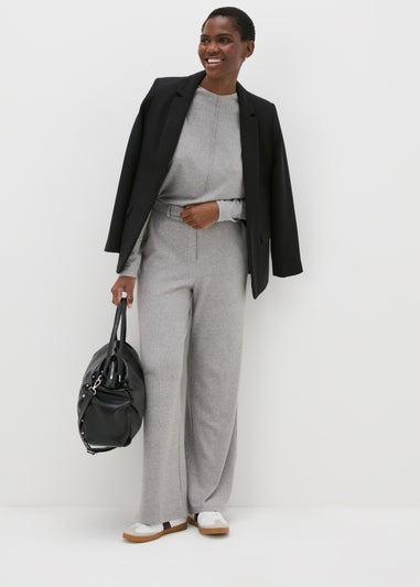 Et Vous Grey Front Seam Co Ord Top