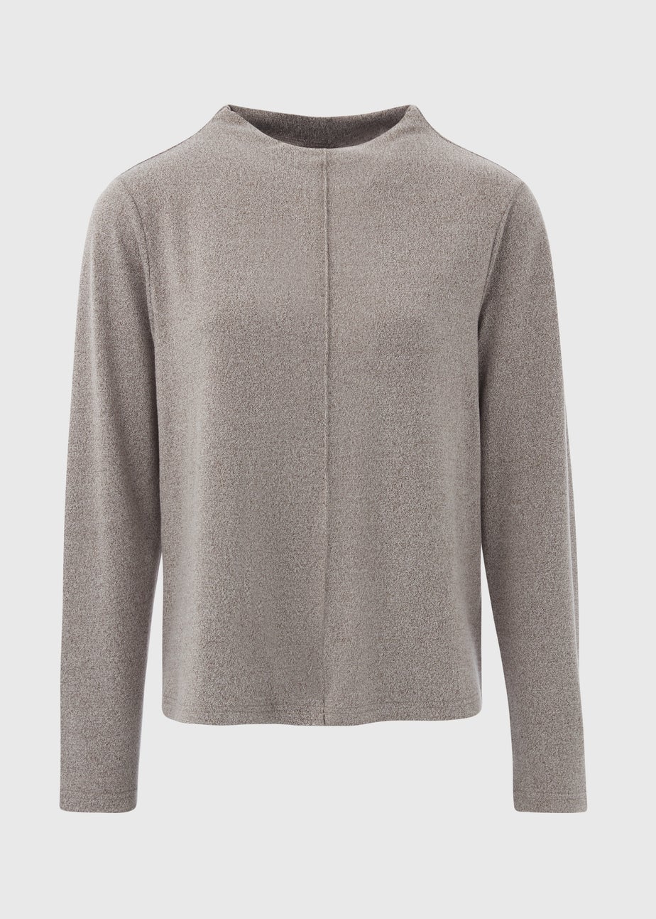 Et Vous Grey Front Seam Co Ord Top