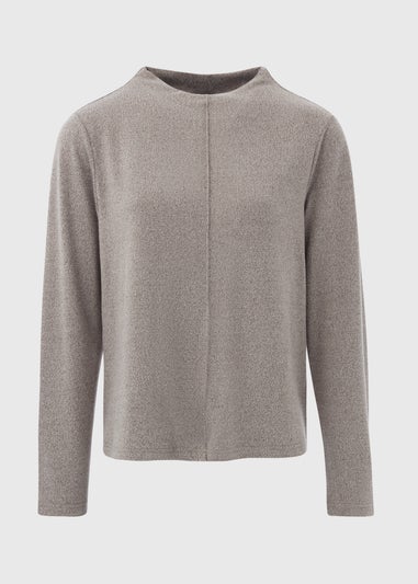 Et Vous Grey Front Seam Co Ord Top