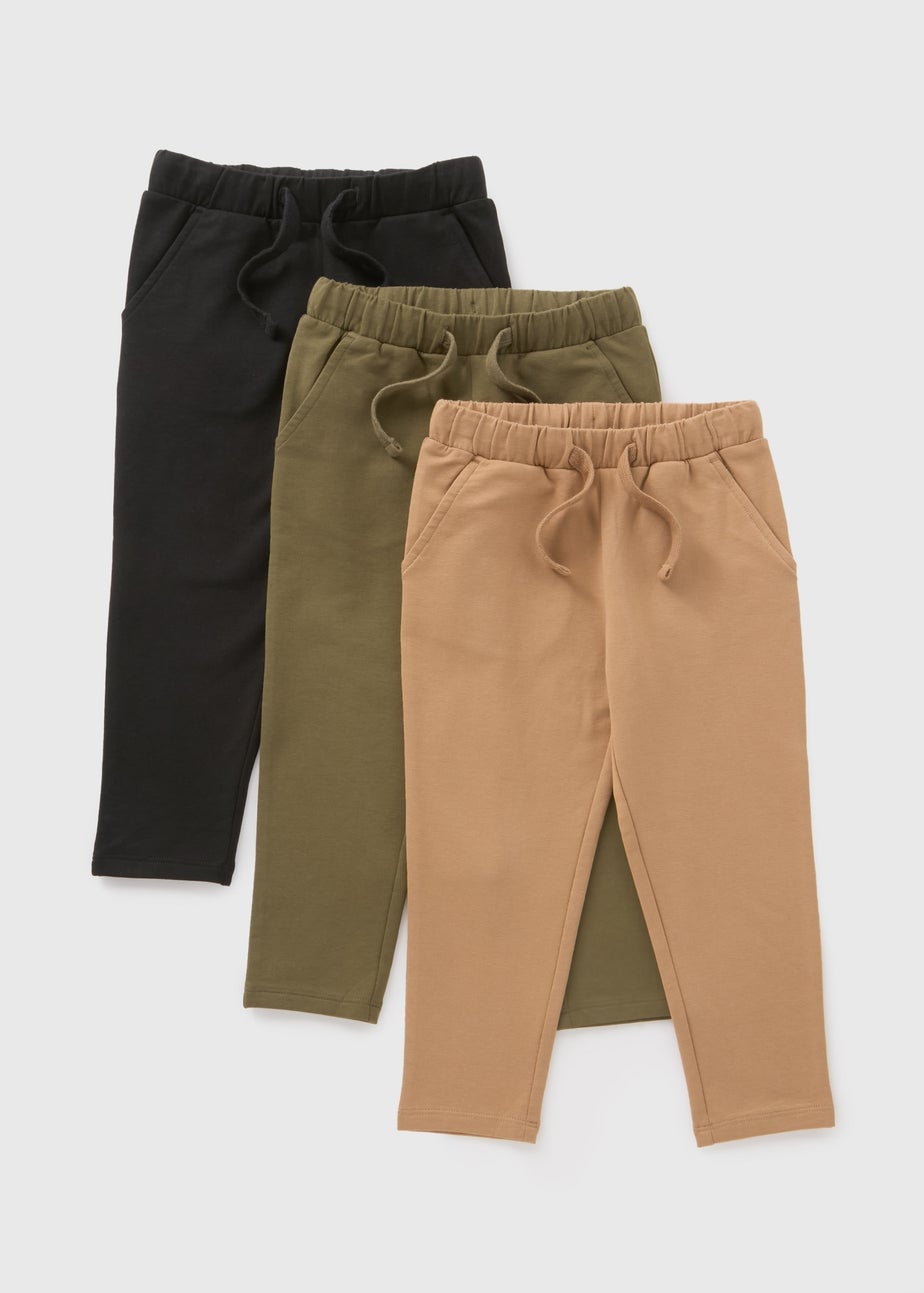 3 Pack Boys Multicolour Drawcord Leggings (1-7yrs)