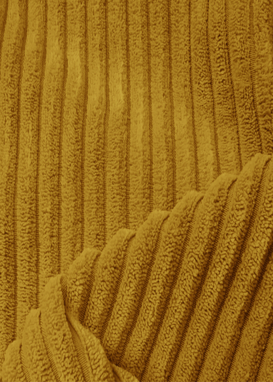 rucomfy Jumbo Cord Slouchbag Mustard Beanbag