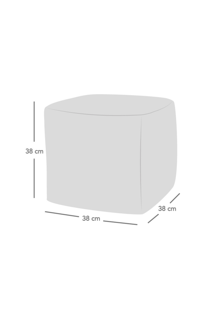 rucomfy Jumbo Cord Cube Black Beanbag